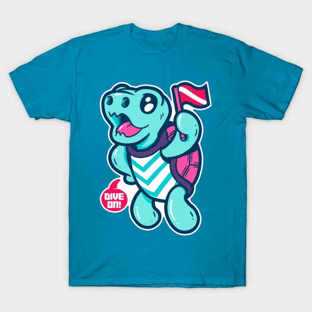 Scuba Turtle T-Shirt by wehkid